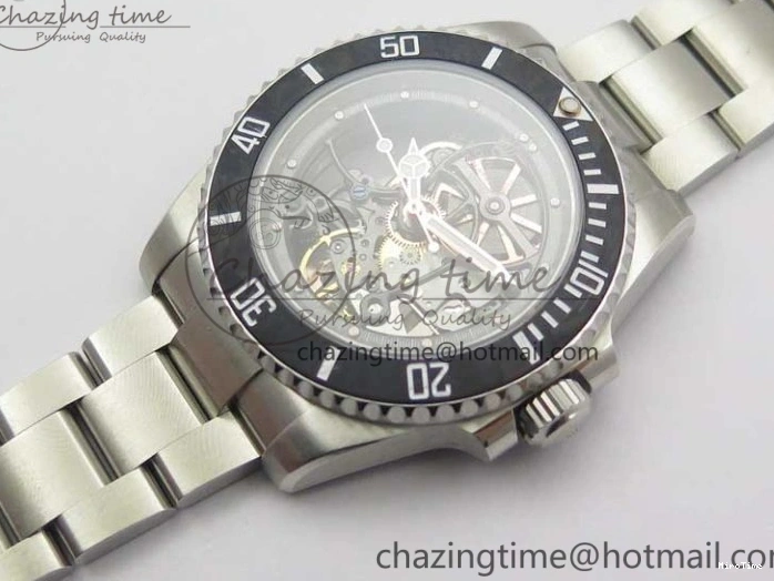 MiroTime 0214 Durable Andrea Pirlo Project Skeleton Submariner SS VRF Best Edition on SS Bracelet SA 2985